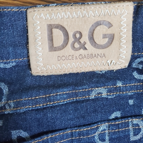 Dolce & Gabanna | Logo print jean skirt - Picture 4 of 7